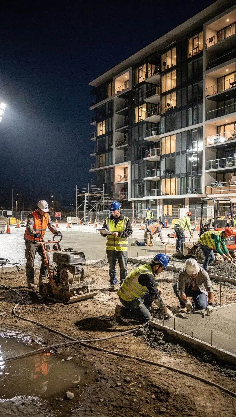 Moderne Wohnanlage in Wien mit nachhaltiger Architektur und grГјnen FreiflГ¤chen.
